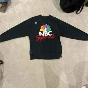 Jerzees Black Crewneck Sweater Vibrant Logo